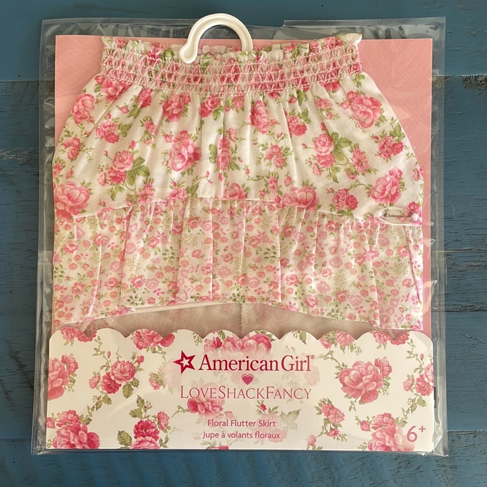 NWT American Girl x Love Shack Fancy Floral Flutter Skirt for Doll